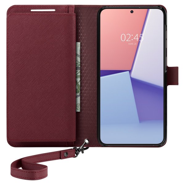 Spigen Samsung Galaxy S23 Kotelo Wallet S Plus Burgundy