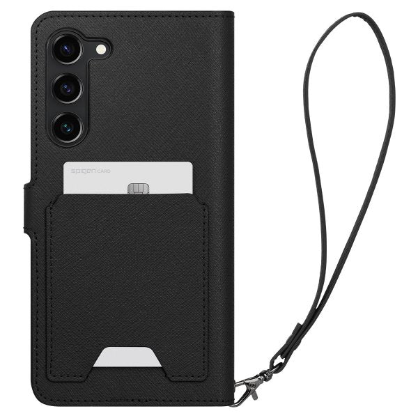 Spigen Samsung Galaxy S23 Kotelo Wallet S Plus Musta