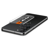 Spigen Samsung Galaxy S23/S23 Plus/S24 Kameran suojaus GLAS.tR EZ Fit Optik Pro 2-pakkaus, musta