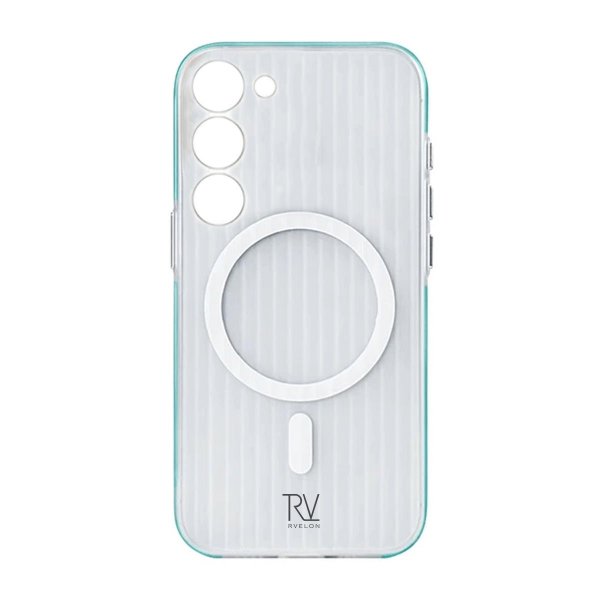 Rvelon Samsung Galaxy S23 Kuori Aaltopahvi MagSafe Sininen