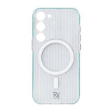 Rvelon Samsung Galaxy S23 Kuori Aaltopahvi MagSafe Sininen
