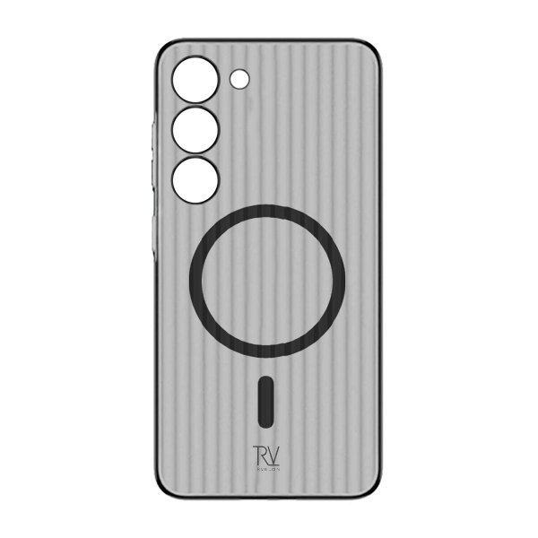 Rvelon Samsung Galaxy S23 Kuori Aaltopahvi MagSafe Harmaa