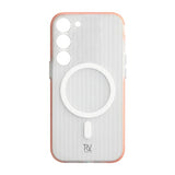 Rvelon Samsung Galaxy S23 Kuori Aallotettu MagSafe Oranssi