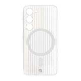 Rvelon Samsung Galaxy S23 Kuori Aallotettu MagSafe Valkoinen