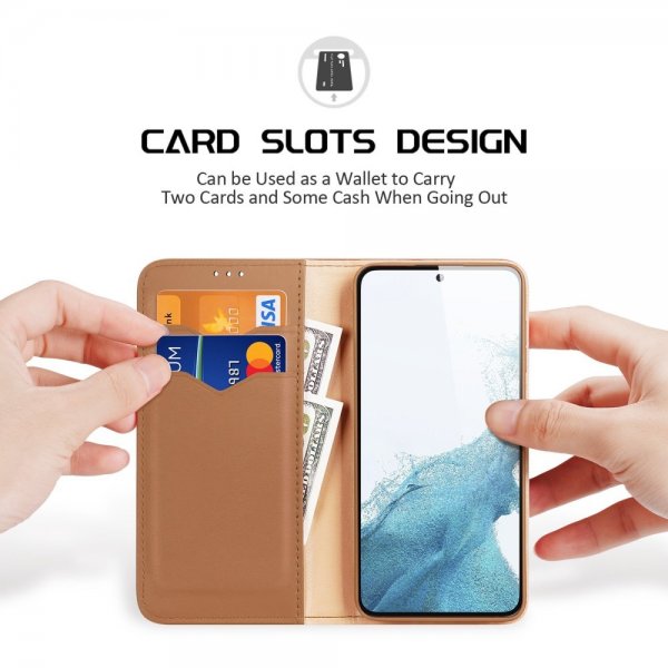 Dux Ducis Samsung Galaxy S23 Plus Hivo Series Ruskea Kotelo