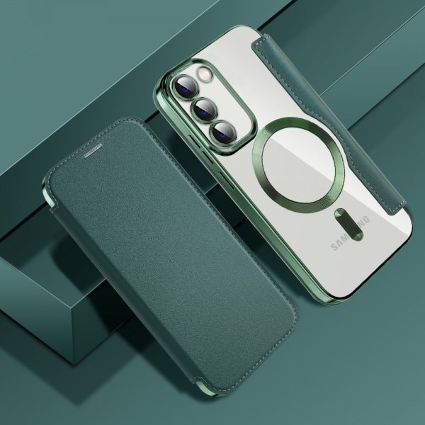 Samsung Galaxy S23 Plus -suojakuori, MagSafe, vihreä