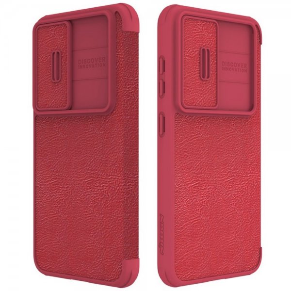 Nillkin Samsung Galaxy S23 Plus -suojakotelo, Qin-sarja, punainen