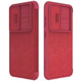 Nillkin Samsung Galaxy S23 Plus -suojakotelo, Qin-sarja, punainen