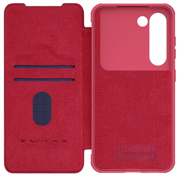 Nillkin Samsung Galaxy S23 Plus -suojakotelo, Qin-sarja, punainen