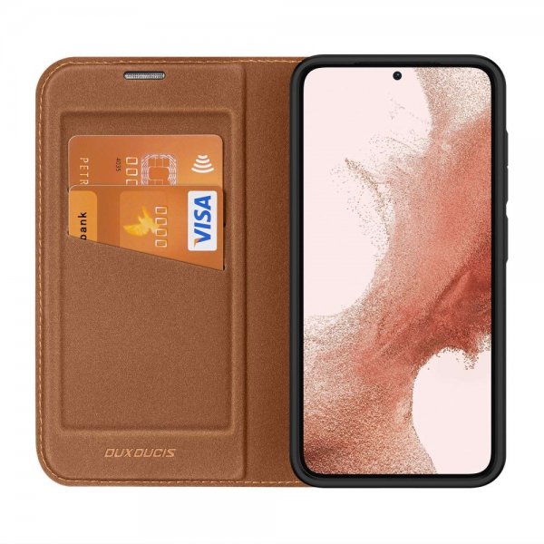 Dux Ducis Samsung Galaxy S23 Plus Suojakotelo Skin X2 -sarja, ruskea