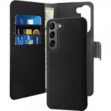 Puro Samsung Galaxy S23 Plus Kotelo Wallet Detachable 2 in 1 Musta