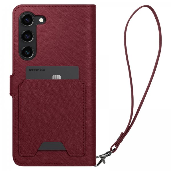Spigen Samsung Galaxy S23 Plus Kotelo Wallet S Plus Burgundy
