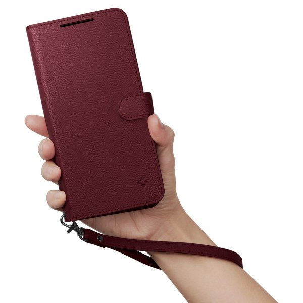 Spigen Samsung Galaxy S23 Plus Kotelo Wallet S Plus Burgundy