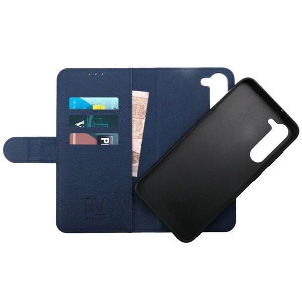 Rvelon Samsung Galaxy S23 Plus kotelo, magneettinen irrotettava kuori, sininen