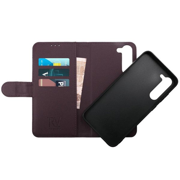 Rvelon Samsung Galaxy S23 Plus -kotelo, magneettinen, irrotettava kuori, violetti
