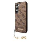 Guess Samsung Galaxy S23 Plus Suojakuori 4G Charms Ruskea