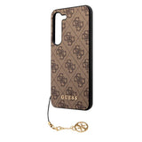 Guess Samsung Galaxy S23 Plus Suojakuori 4G Charms Ruskea