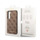 Guess Samsung Galaxy S23 Plus Suojakuori 4G Charms Ruskea