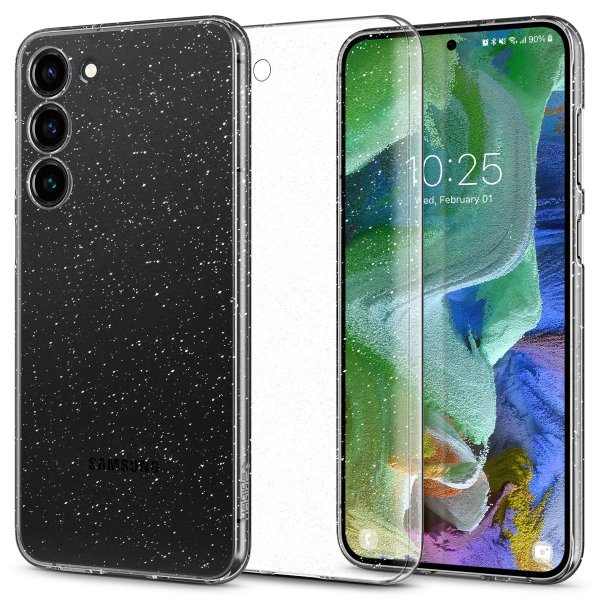 Spigen Samsung Galaxy S23 Plus Suojakuori Air Skin Glitter Crystal Quartz
