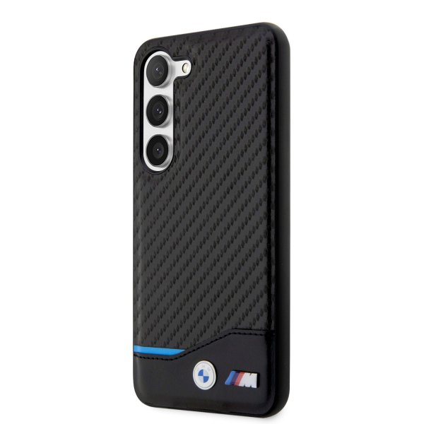 BMW Samsung Galaxy S23 Plus kuoret Carbon & Stripe musta
