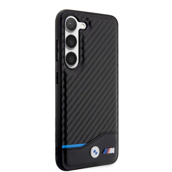 BMW Samsung Galaxy S23 Plus kuoret Carbon & Stripe musta