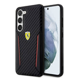Ferrari Samsung Galaxy S23 Plus Suojakuori Carbon & Stripe, musta