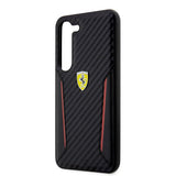 Ferrari Samsung Galaxy S23 Plus Suojakuori Carbon & Stripe, musta