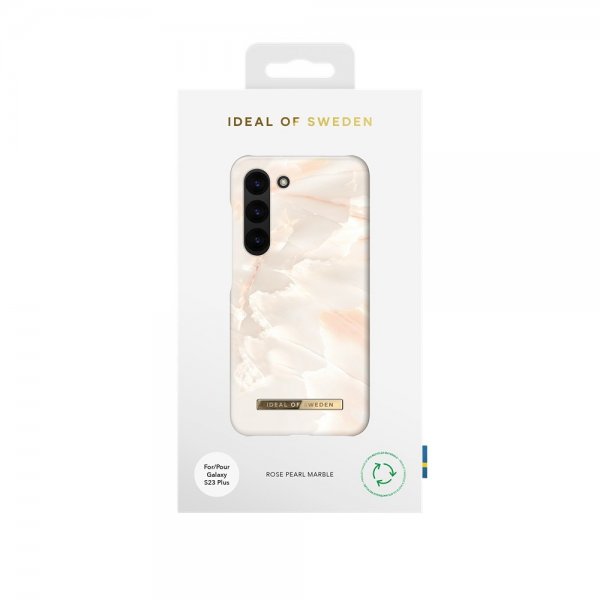 Ideal of Sweden Samsung Galaxy S23 Plus -suojakuori Fashion Case Rose Pearl Marble