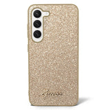 Guess Samsung Galaxy S23 Plus Fixed Glitter Case, kulta