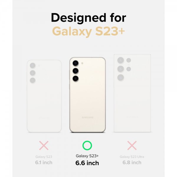 Ringke Samsung Galaxy S23 Plus -suojakuori Fusion Matte Smoke Black
