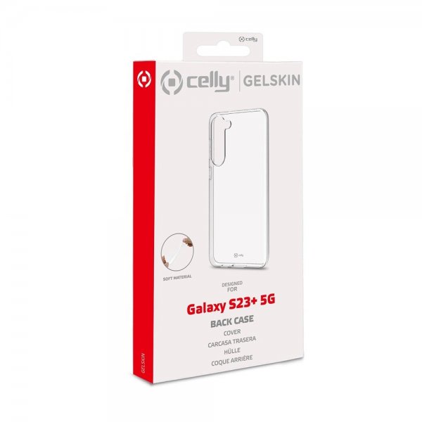 Celly Samsung Galaxy S23 Plus Kuori GELSKIN Läpinäkyvä