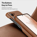 Dux Ducis Samsung Galaxy S23 Plus -suojakuori Grit Series ruskea