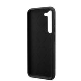 Guess Samsung Galaxy S23 Plus Kuori Liquid Silicone Metal Logo Musta