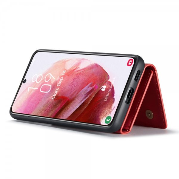 Dg.Ming Samsung Galaxy S23 Plus -kuori M1 Series irrotettava korttikotelo punainen