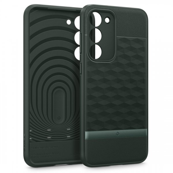 Caseology Samsung Galaxy S23 Plus -suojakuori, Parallax Midnight Green