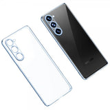 Sulada Samsung Galaxy S23 Plus -kuori, platinoitu reuna, vaaleansininen