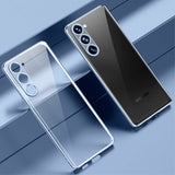 Sulada Samsung Galaxy S23 Plus -kuori, platinoitu reuna, vaaleansininen