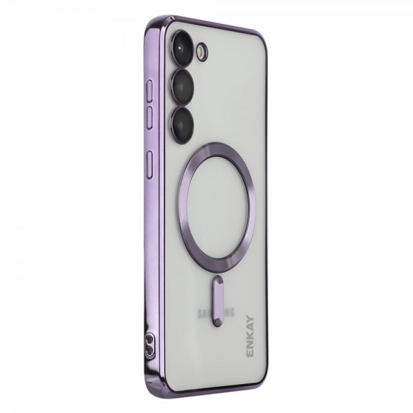 Enkay Samsung Galaxy S23 Plus -kuori, pinnoitetut reunat, MagSafe, violetti