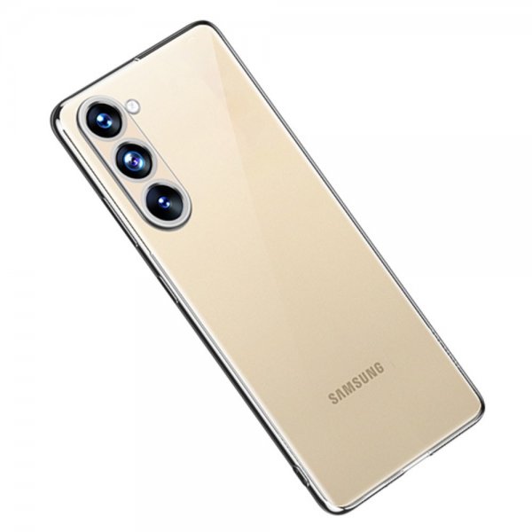 Sulada Samsung Galaxy S23 Plus -kuori, hopeanvärinen pinnoitettu reuna