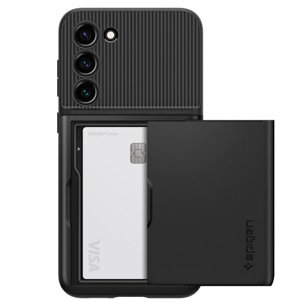 Spigen Samsung Galaxy S23 Plus -suojakuori Slim Armor CS musta