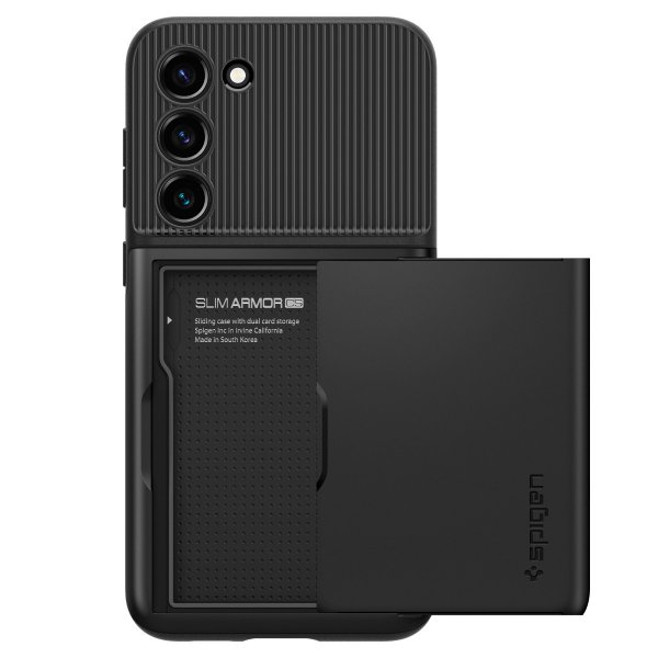 Spigen Samsung Galaxy S23 Plus -suojakuori Slim Armor CS musta