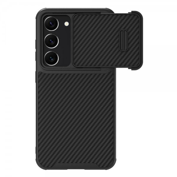 Nillkin Samsung Galaxy S23 Plus -kuori, Synthetic Fiber, musta