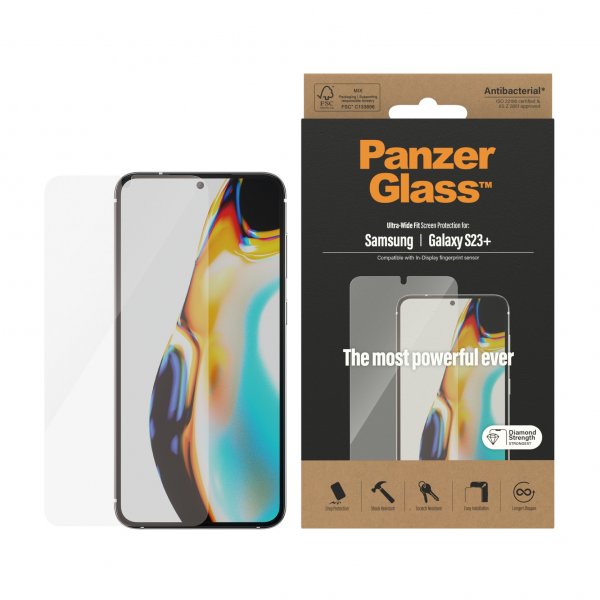 PanzerGlass Samsung Galaxy S23 Plus näytönsuoja Ultra-Wide Fit