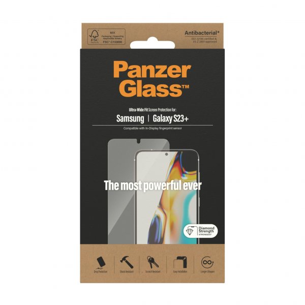 PanzerGlass Samsung Galaxy S23 Plus näytönsuoja Ultra-Wide Fit