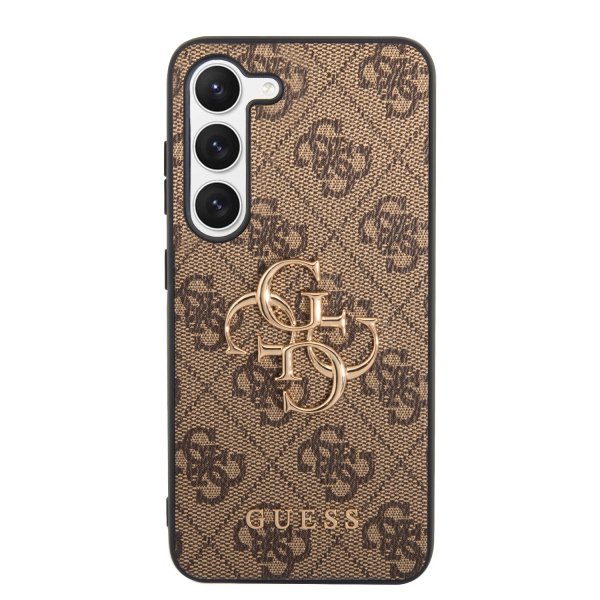 Guess Samsung Galaxy S23 Kuori 4G Logo Ruskea