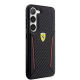 Ferrari Samsung Galaxy S23 Kuori Carbon & Stripe Musta