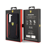 Ferrari Samsung Galaxy S23 Kuori Carbon & Stripe Musta