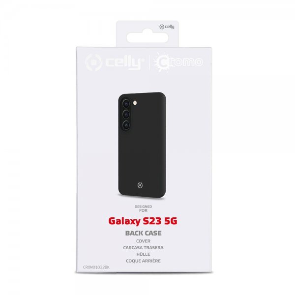 Celly Samsung Galaxy S23 Suojakuori CROMO Musta