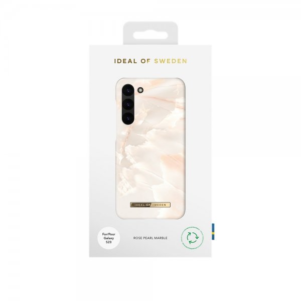 Ideal of Sweden Samsung Galaxy S23 Kuori Fashion Case Rose Pearl Marble