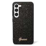 Guess Samsung Galaxy S23 Kuori Fixed Glitter Case Musta
